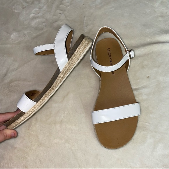 Lucky Brand Ganesha white espadrille sandals - Picture 7 of 9